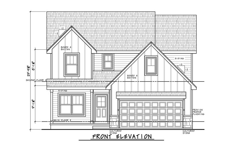 Dream House Plan - Exterior - Front Elevation 4 for Farmhouse House Plan #20-2656 - 4 bed, 3.5 bath