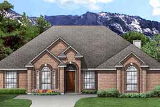 Exterior - Front Elevation for Traditional House Plan #84-166 - 4 bed, 3 bath