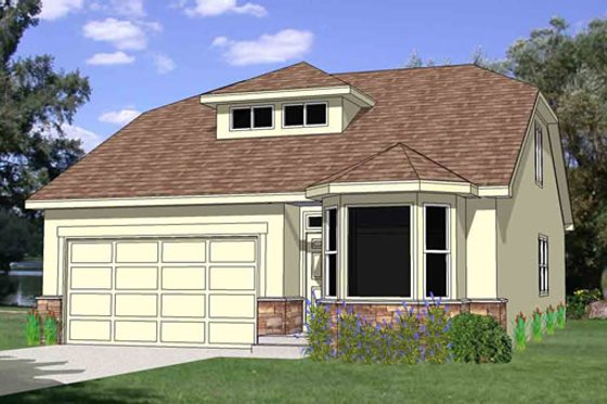 Exterior - Front Elevation for Craftsman House Plan #116-275 - 3 bed, 2.5 bath