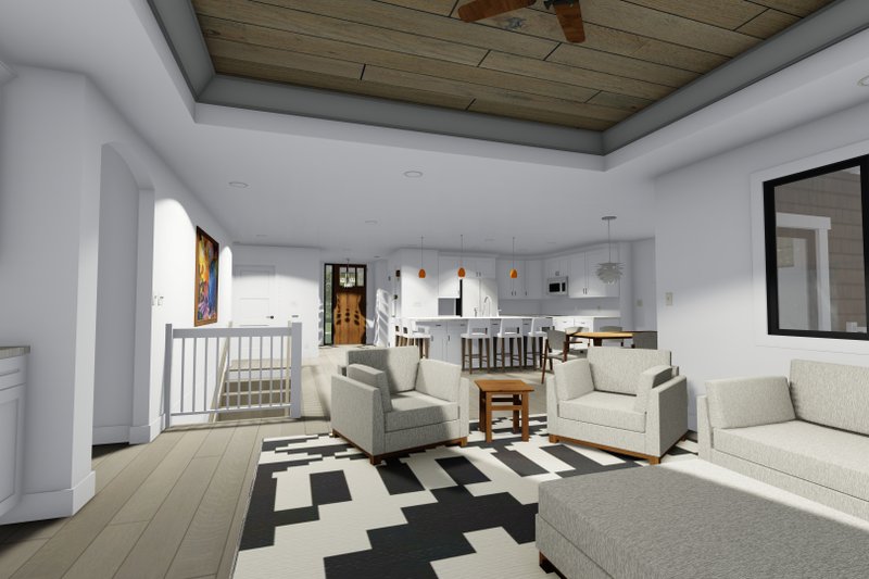 Home Plan - Interior - Family Room for Ranch House Plan #1069-23 - 3 bed, 2 bath