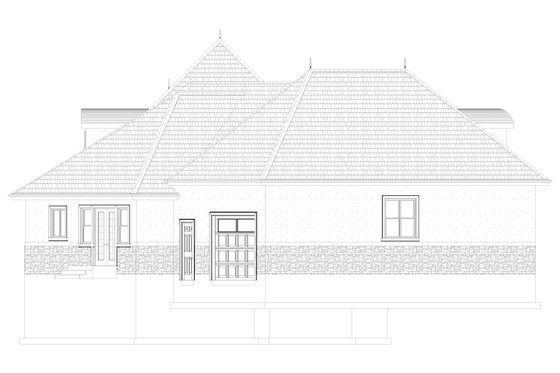 Exterior - Other Elevation 1 for European House Plan #1060-278 - 3 bed, 2.5 bath
