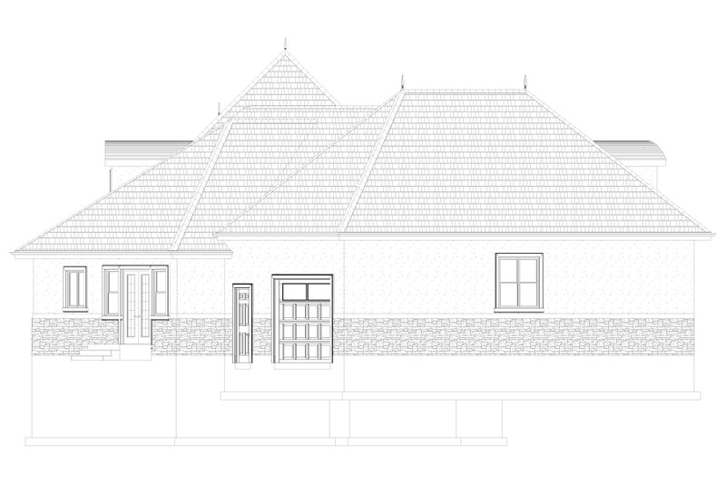 Dream House Plan - Exterior - Other Elevation 1 for European House Plan #1060-278 - 3 bed, 2.5 bath