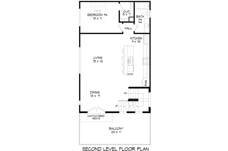 Contemporary Style House Plan - 5 Beds 5 Baths 2342 Sq/Ft Plan #932-970 ...