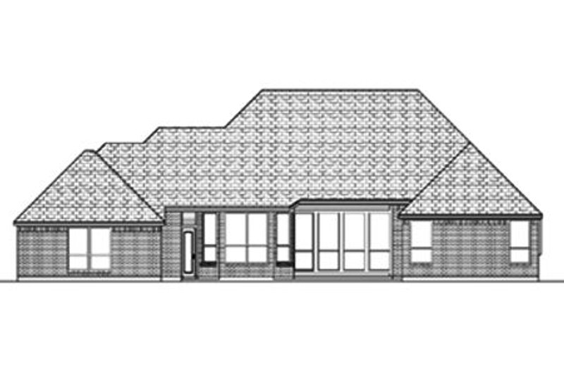 Home Plan - Exterior - Rear Elevation for Traditional House Plan #84-384 - 3 bed, 3 bath