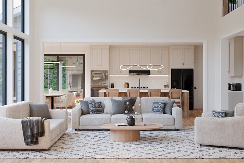 House Design - Interior - Family Room 1 for Country House Plan #1089-65 - 3 bed, 2.5 bath
