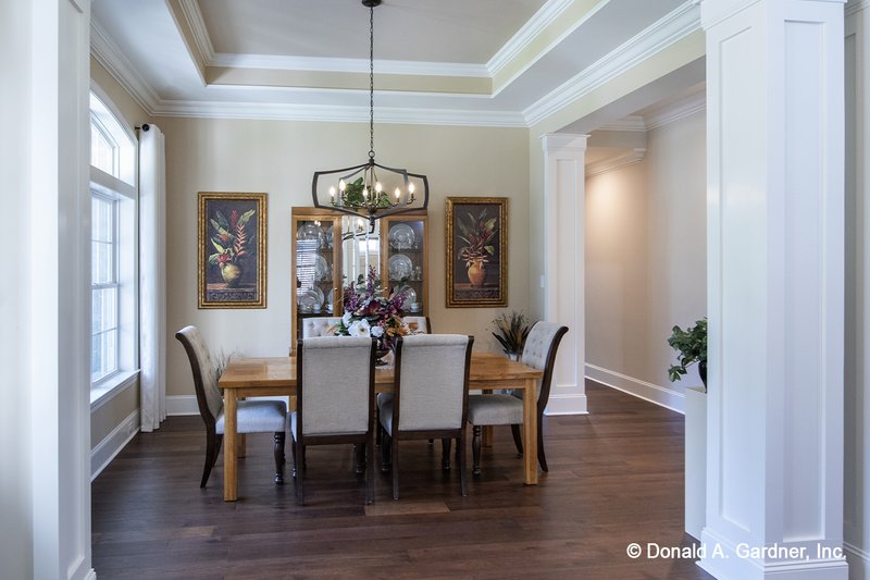 Architectural House Design - Interior - Dining Room for Craftsman House Plan #929-824 - 4 bed, 3 bath