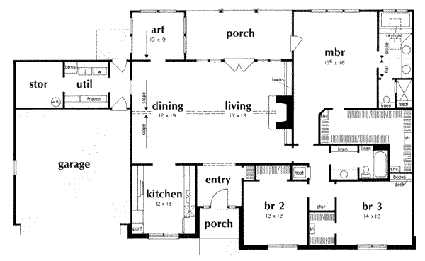 Ranch Floor Plan - Main Floor Plan #36-247