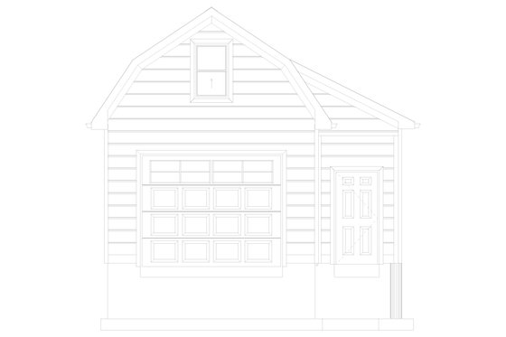 Exterior - Front Elevation 4 for European House Plan #1060-124, 0 bath