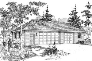 Traditional Exterior - Front Elevation Plan #124-664