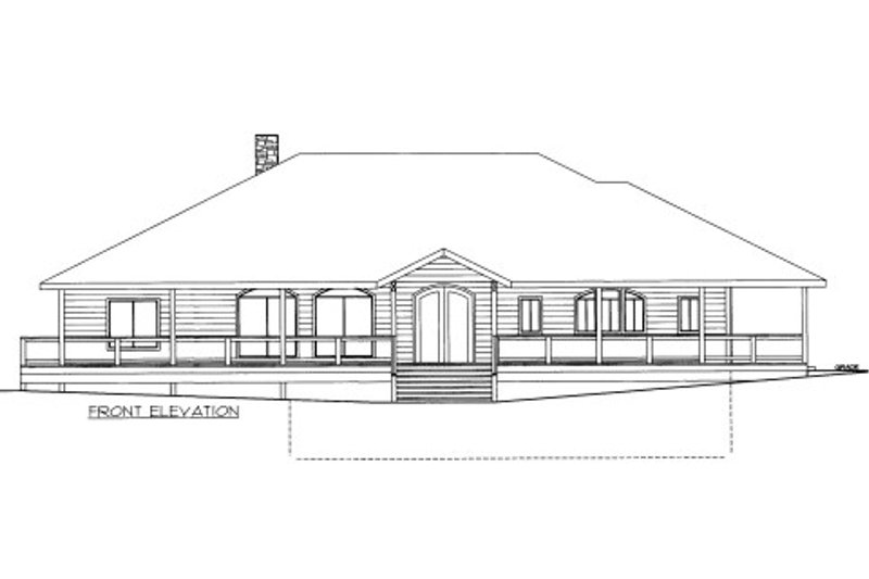 Traditional Style House Plan - 1 Beds 2 Baths 2940 Sq/Ft Plan #117-772