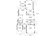 Mediterranean Style House Plan - 5 Beds 4.5 Baths 4224 Sq/Ft Plan #420-151 