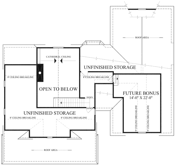 Dream House Plan - Country Floor Plan - Upper Floor Plan #137-154