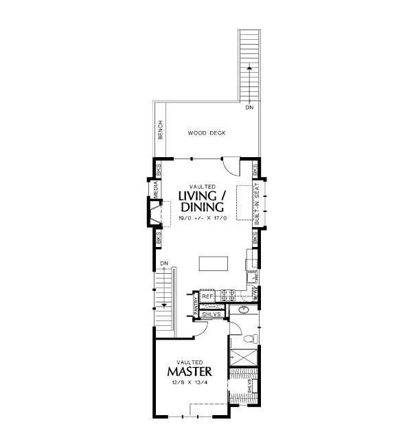 Dream House Plan - Craftsman Floor Plan - Upper Floor Plan #48-437