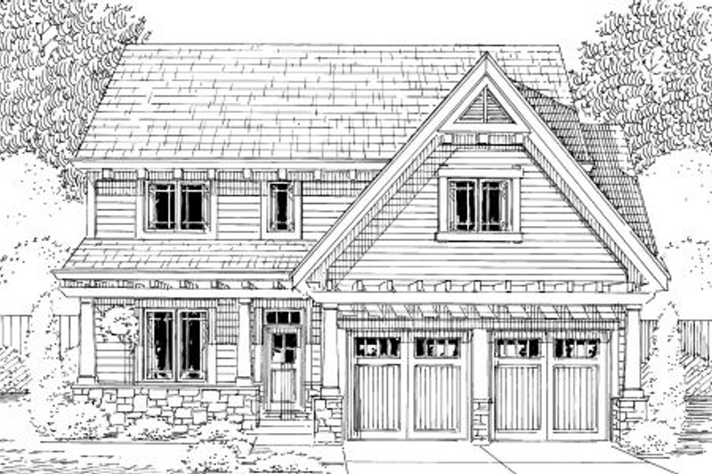 Home Plan - Exterior - Other Elevation for Bungalow House Plan #46-435 - 4 bed, 2.5 bath
