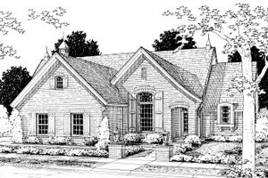 European Exterior - Front Elevation Plan #20-365