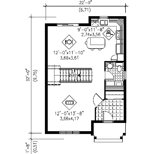 Traditional Floor Plan - Main Floor Plan #25-268