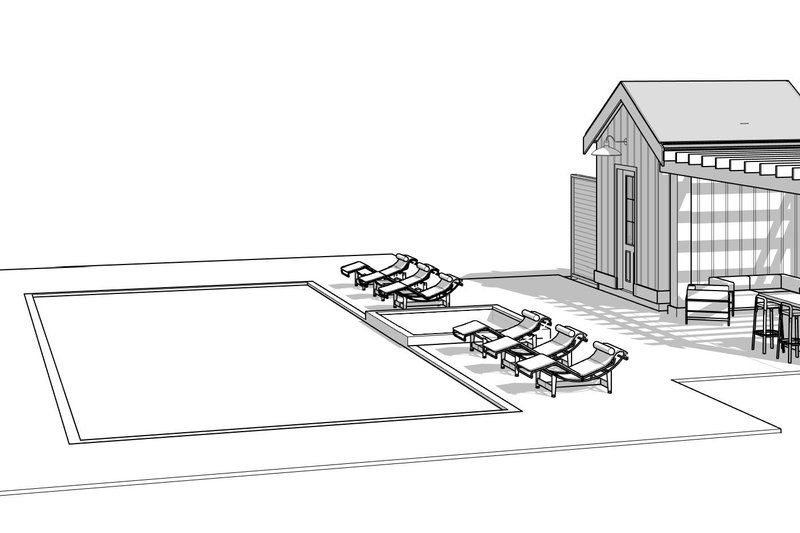 House Blueprint - Exterior - Front Elevation 3 for Farmhouse House Plan #1114-103, 0.5 bath