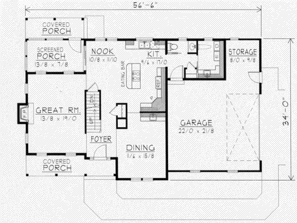 Traditional Floor Plan - Main Floor Plan #112-125