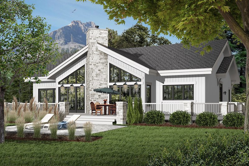 Contemporary Style House Plan - 4 Beds 3 Baths 2146 Sq/Ft Plan #23-2263