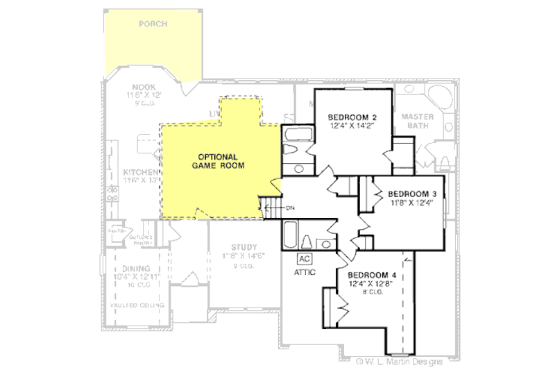 Home Plan - Floor Plan - Upper Floor for Traditional House Plan #20-185 - 4 bed, 3.5 bath