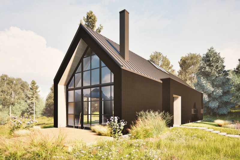 Home Plan - Cabin Exterior - Front Elevation Plan #80-227