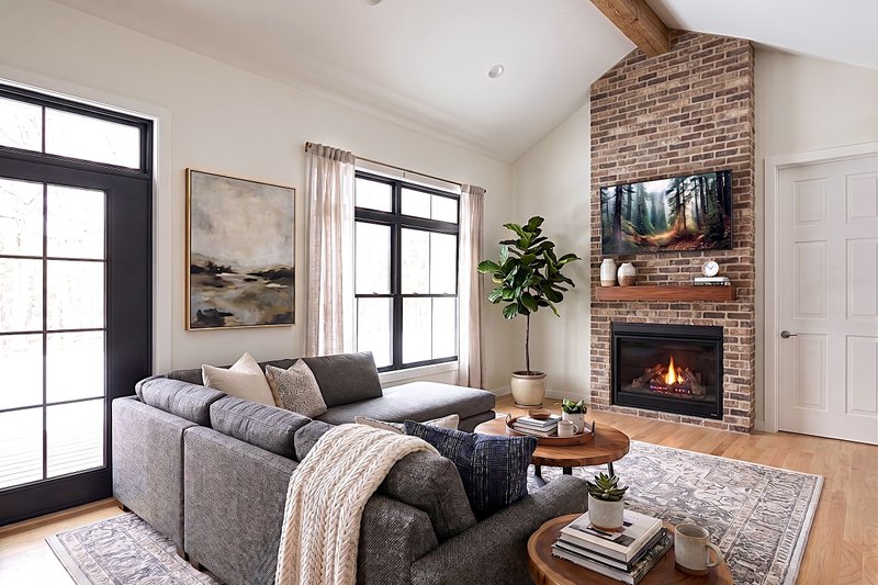 House Plan Design - Interior - Family Room for Country House Plan #1089-82 - 2 bed, 2 bath