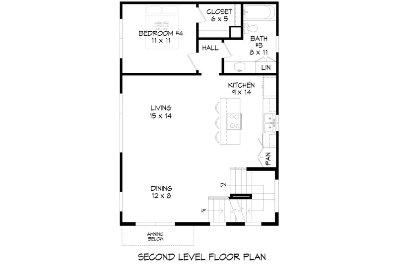 Dream House Plan - Floor Plan - Upper Floor for Contemporary House Plan #932-643 - 4 bed, 3 bath