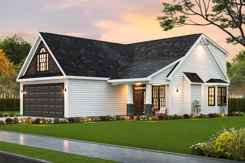 Dream House Plan - Exterior - Front Elevation 3 for Traditional House Plan #54-659 - 3 bed, 2.5 bath
