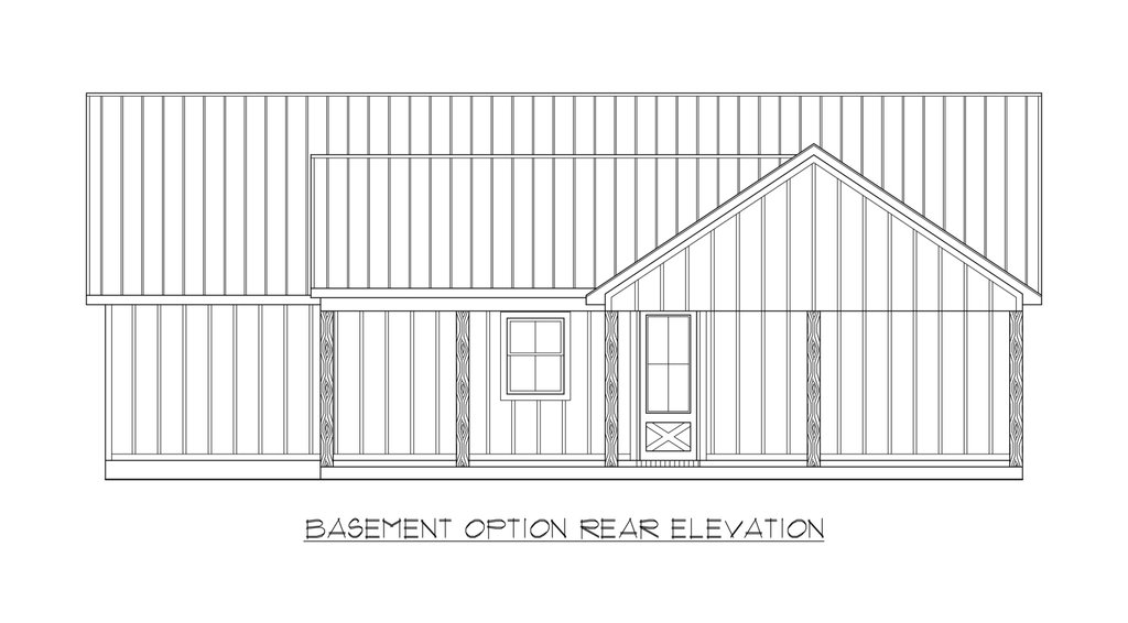 Basement Rear Elevation