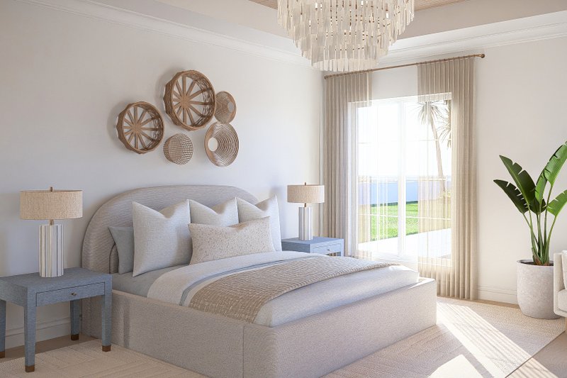 House Blueprint - Interior - Master Bedroom for Beach House Plan #455-765 - 4 bed, 4.5 bath