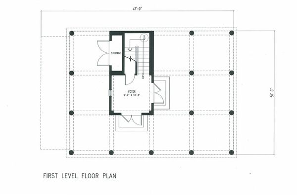 Beach Floor Plan - Lower Floor Plan #443-7