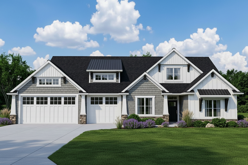 House Plan Design - Exterior - Front Elevation 2 for Barndominium House Plan #1064-152 - 3 bed, 2 bath