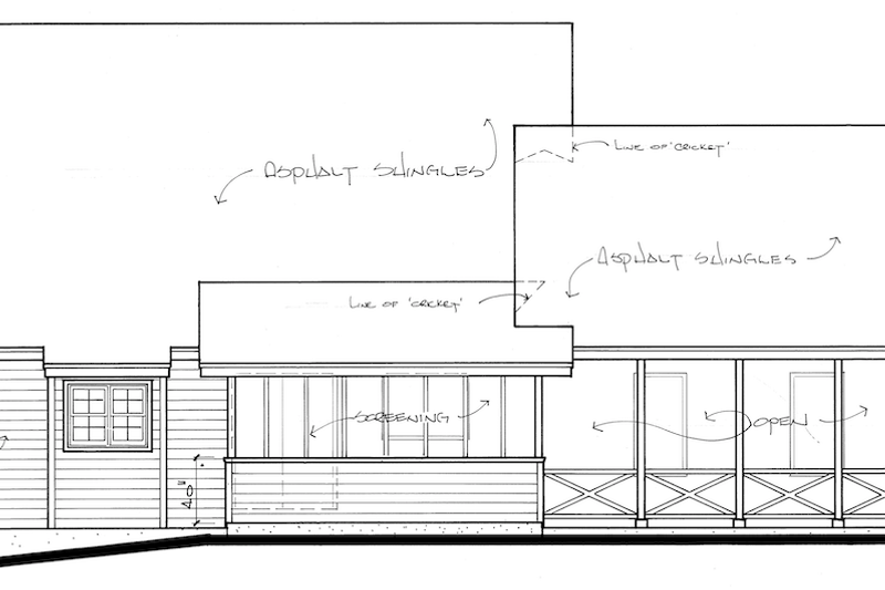 Architectural House Design - Exterior - Rear Elevation for Farmhouse House Plan #30-186 - 3 bed, 2.5 bath