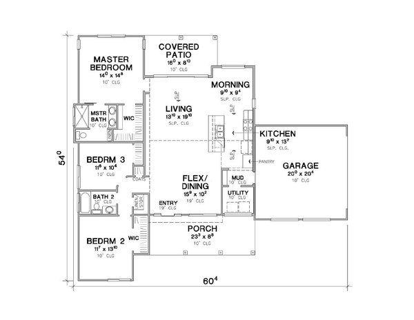 European Floor Plan - Main Floor Plan #472-445