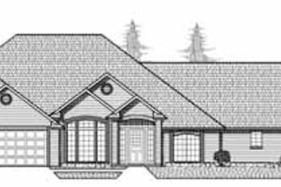 Exterior - Front Elevation for Traditional House Plan #65-144 - 4 bed, 3 bath
