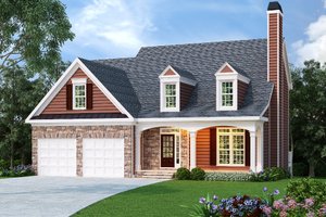 Country Exterior - Front Elevation Plan #419-121