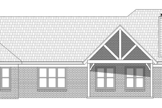 Exterior - Rear Elevation for Country House Plan #932-65 - 3 bed, 3 bath