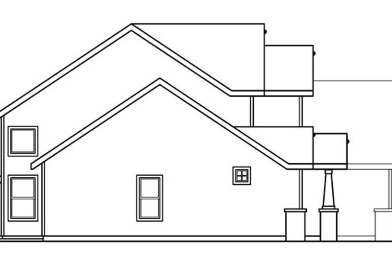 Home Plan - Exterior - Other Elevation 1 for Craftsman House Plan #124-534 - 4 bed, 2.5 bath