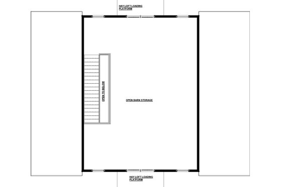 Floor Plan - Upper Floor for Farmhouse House Plan #895-116, 1 bath