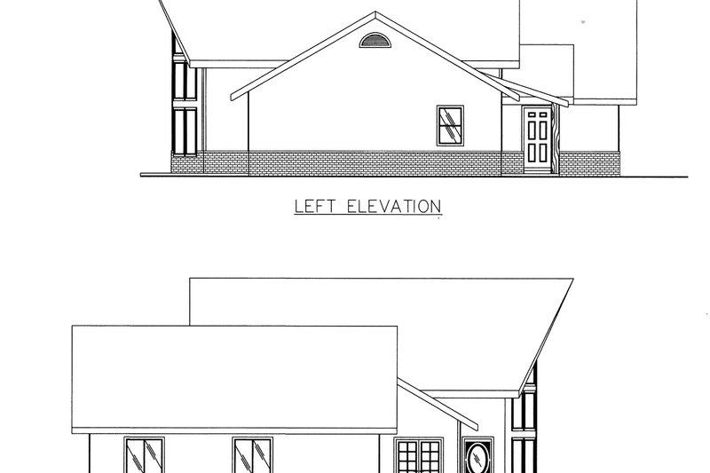 Home Plan - Exterior - Other Elevation for Country House Plan #117-816 - 2 bed, 2 bath