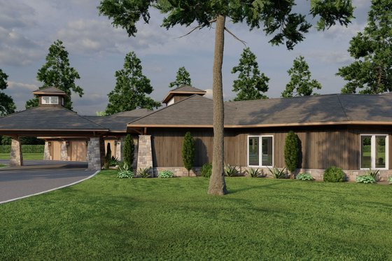 Exterior - Other Elevation 1 for Contemporary House Plan #17-3390 - 4 bed, 3.5 bath