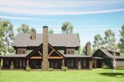 Country Style House Plan - 6 Beds 5.5 Baths 4623 Sq/Ft Plan #17-2398 Exterior 