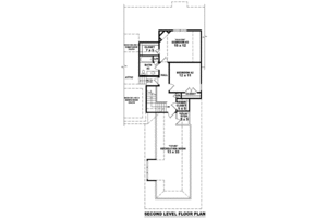 Floor Plan - Upper Floor for European House Plan #81-1203 - 3 bed, 3 bath