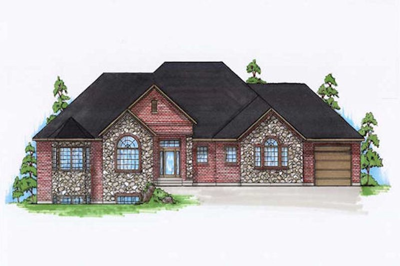 Home Plan - Traditional Exterior - Front Elevation Plan #5-285
