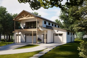 Exterior - Other Elevation for Barndominium House Plan #1105-11 - 2 bed, 1.5 bath