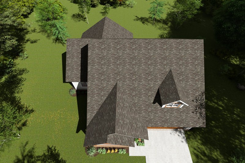 House Plan Design - Exterior - Other Elevation 4 for Cottage House Plan #513-2089 - 3 bed, 2 bath