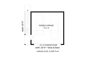 Floor Plan - Main Floor for Contemporary House Plan #932-50, 0 bath