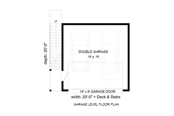 Floor Plan - Main Floor for Contemporary House Plan #932-50, 0 bath
