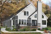 Contemporary Style House Plan - 3 Beds 2.5 Baths 2162 Sq/Ft Plan #23-613 