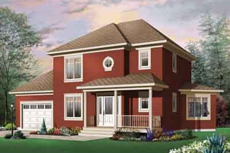 Home Plan - Traditional Exterior - Front Elevation Plan #23-674